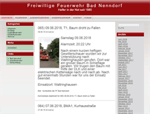 Tablet Screenshot of feuerwehr-badnenndorf.de